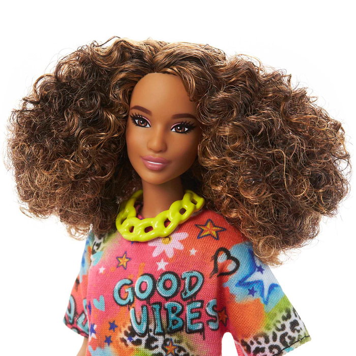 Muñeca Barbie Fashionista Con Pelo Rizado Hjt00 Mattel Muñeca Barbie Fashionista Con Pelo Rizado Hjt00 Mattel