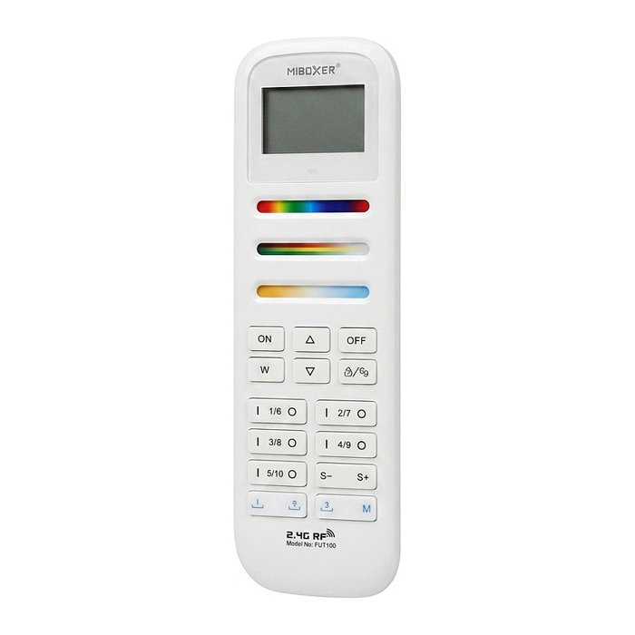 Miboxer Control remoto LED RGB-WW (RGB-CCT) compatible con Milight/Miboxer para 100 zonas Miboxer Control remoto LED RGB-WW (RGB-CCT) compatible con Milight/Miboxer para 100 zonas