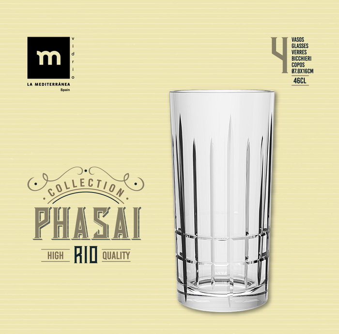 La Mediterranea Vaso Alto Phasai Rio 460ml