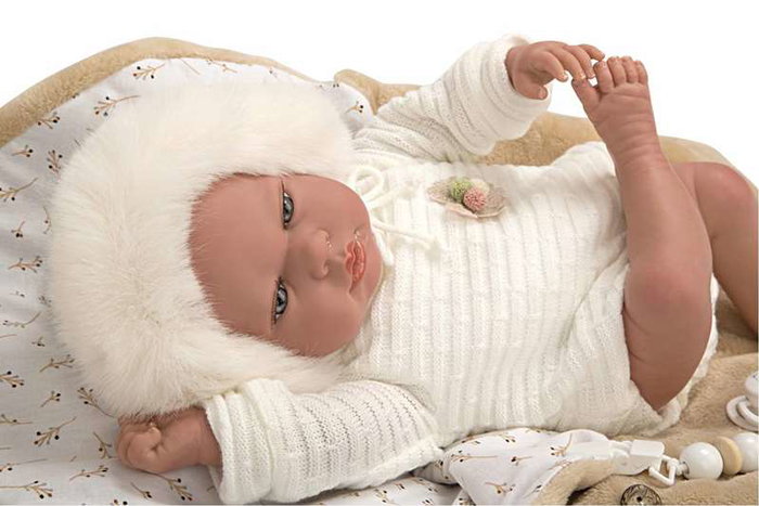 Muñecas Arias Muñeca Reborn Alejandra con Nana 40 cm (muñeco con peso)