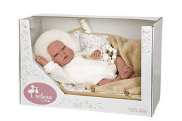 Muñecas Arias Muñeca Reborn Alejandra con Nana 40 cm (muñeco con peso)