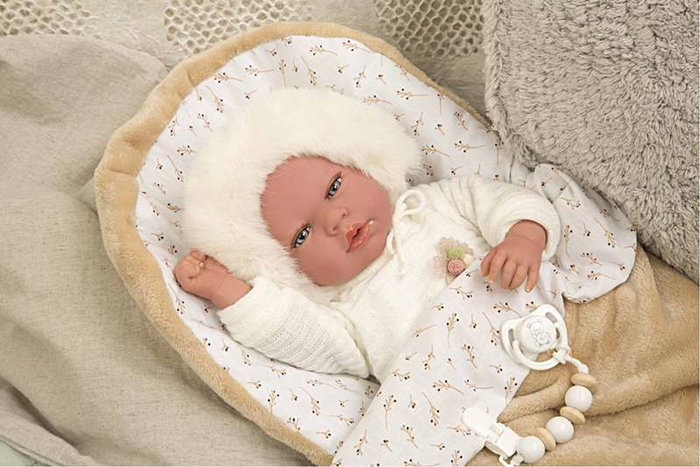 Muñecas Arias Muñeca Reborn Alejandra con Nana 40 cm (muñeco con peso)