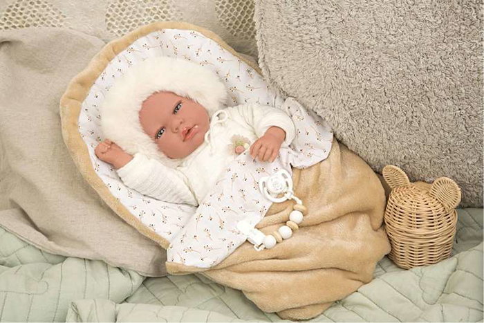 Muñecas Arias Muñeca Reborn Alejandra con Nana 40 cm (muñeco con peso)