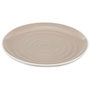 Home Deco Factory Plato Cerámica Bicolor Beige Diámetro 26,5 cm