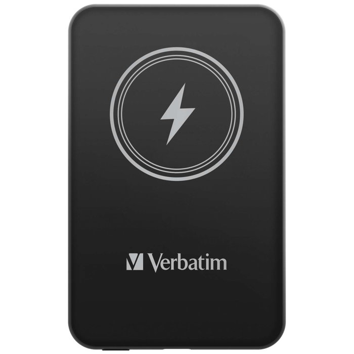 Verbatim Charge 'n' Go Power Bank 10000mAh Negro con Carga Inalámbrica Magnética y PD 20W Verbatim Charge 'n' Go Power Bank 10000mAh Negro con Carga Inalámbrica Magnética y PD 20W