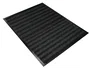 Q-connect Alfombra de Suelo Premium para Interiores Antideslizante, Fibra Polipropileno y Fieltro, Gris, 90x150 cm