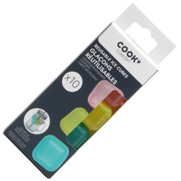 Cook Concept Juego 10 Cubitos Hielo Reutilizable Cocktail Lounge Refrescan Sin Diluir Bebidas