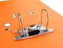 Liderpapel Archivador de Palanca A4 Naranja Forrado PVC 75mm