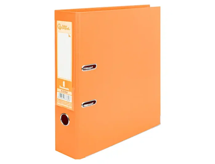 Liderpapel Archivador de Palanca A4 Naranja Forrado PVC 75mm Liderpapel Archivador de Palanca A4 Naranja Forrado PVC 75mm