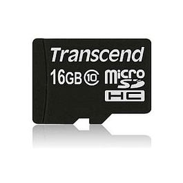 Transcend TS16GUSDC10 Tarjeta MicroSDHC de 16GB Clase 10 UHS-I (90 MB/s)