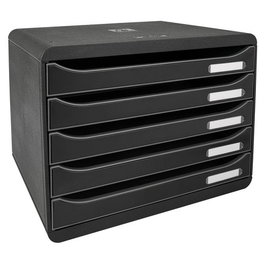 Exacompta Big-Box Plus Módulo de 5 Cajones Negro A4+