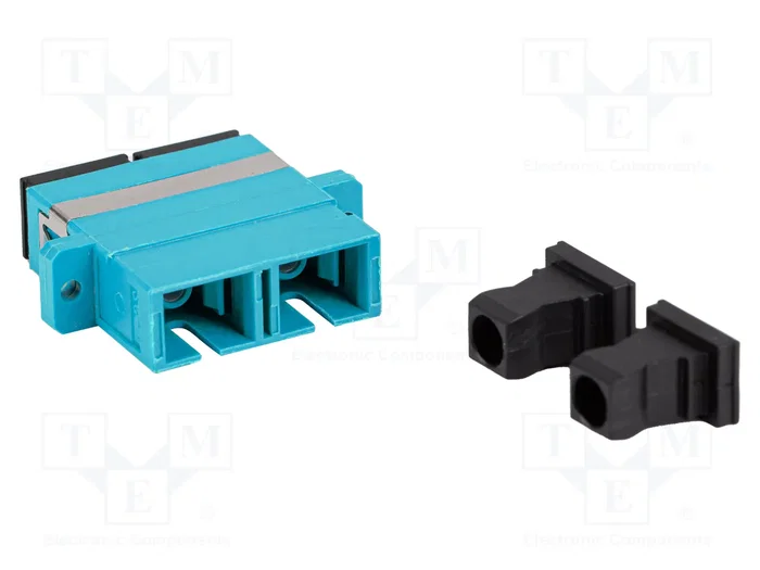 LANBERG Adaptador de Fibra Óptica OM3 SC/UPC Duplex 50/125µm