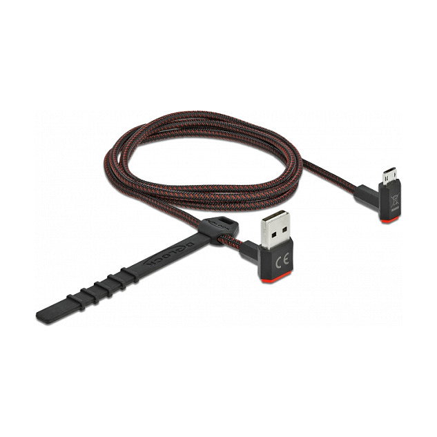 DeLOCK Cable EASY-USB 2.0 USB A a Micro-USB B Angular 1 m Negro DeLOCK Cable EASY-USB 2.0 USB A a Micro-USB B Angular 1 m Negro