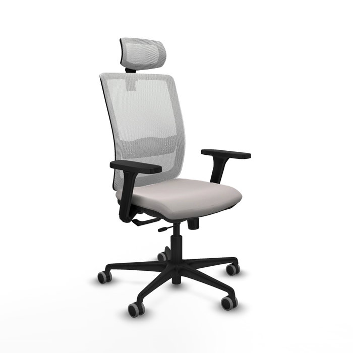 PIQUERAS Y CRESPO Silla de oficina Haches Blanca con Mecanismo Sincro/Traslack PIQUERAS Y CRESPO Silla de oficina Haches Blanca con Mecanismo Sincro/Traslack