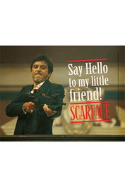 SD TOYS Poster Cristal Say Hello Scarface 30x40cm