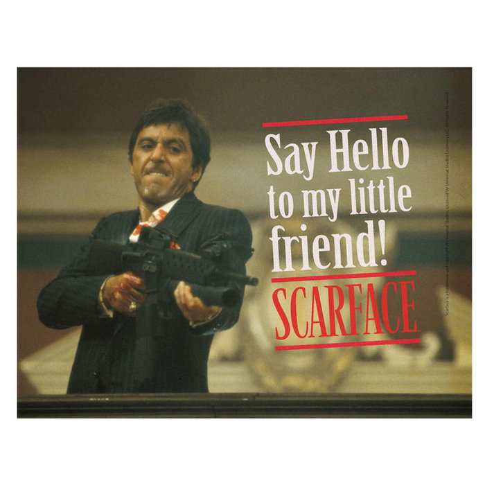 SD Toys Póster de Vidrio Scarface 40x30 cm SD Toys Póster de Vidrio Scarface 40x30 cm