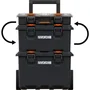 Keter Sistema modular Stack N Roll 3 en 1 48x39x69.5 cm - Negro - WOR7290112635587