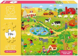 TEAMPUZZLE Granja Teampuzzle for Families Doble 64+130 Pzs