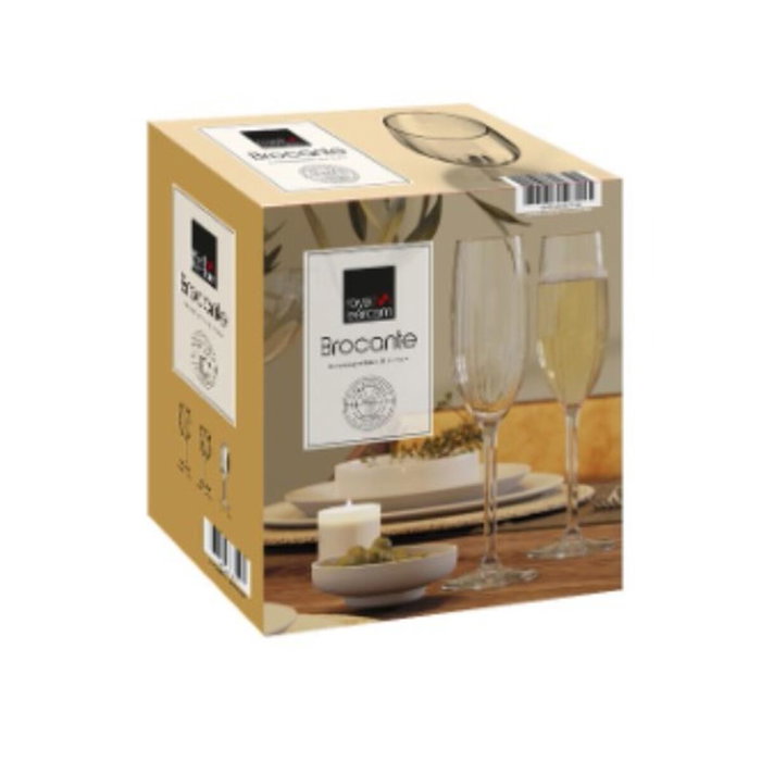 Royal Leerdam Set de 6 Copas de Champagne Brocante 21cl