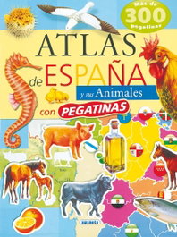 SUSAETA EDICIONES, Atlas de España y sus animales con pegatinas