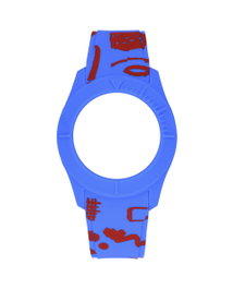 Watxandco Correa para Mujer Azul de Silicona 38mm