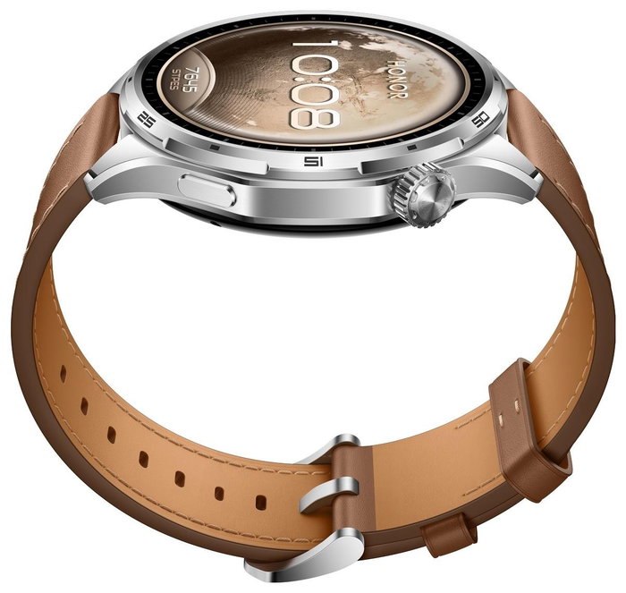 Honor Watch 6 con correa de piel marrón Honor Watch 6 con correa de piel marrón
