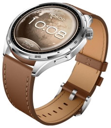 Honor Watch 6 con correa de piel marrón