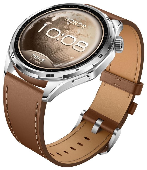 Honor Watch 6 con correa de piel marrón Honor Watch 6 con correa de piel marrón