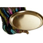 DKD Home Decor Figura de Gorila con Bandeja Multicolor y Dorado en Resina