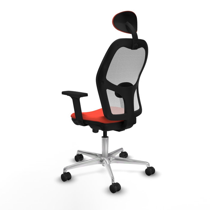 PIQUERAS Y CRESPO Silla de oficina Jorquera Naranja oscuro y Blanco