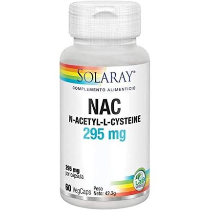 SOLARAY NAC (N-Acetil-L-cisteína) 295 mg 60 Cápsulas Vegetales