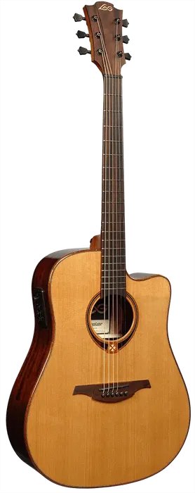 LAG Tramontane 118 A/E Guitarra Acústica Dreadnought Cutaway Tapa Cedro Rojo Macizo Natural Brillante LAG Tramontane 118 A/E Guitarra Acústica Dreadnought Cutaway Tapa Cedro Rojo Macizo Natural Brillante