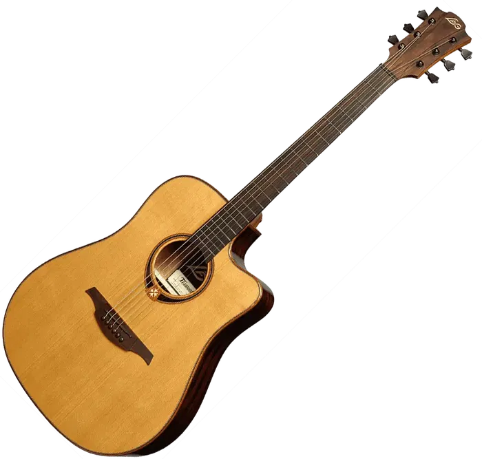 LAG Tramontane 118 A/E Guitarra Acústica Dreadnought Cutaway Tapa Cedro Rojo Macizo Natural Brillante LAG Tramontane 118 A/E Guitarra Acústica Dreadnought Cutaway Tapa Cedro Rojo Macizo Natural Brillante