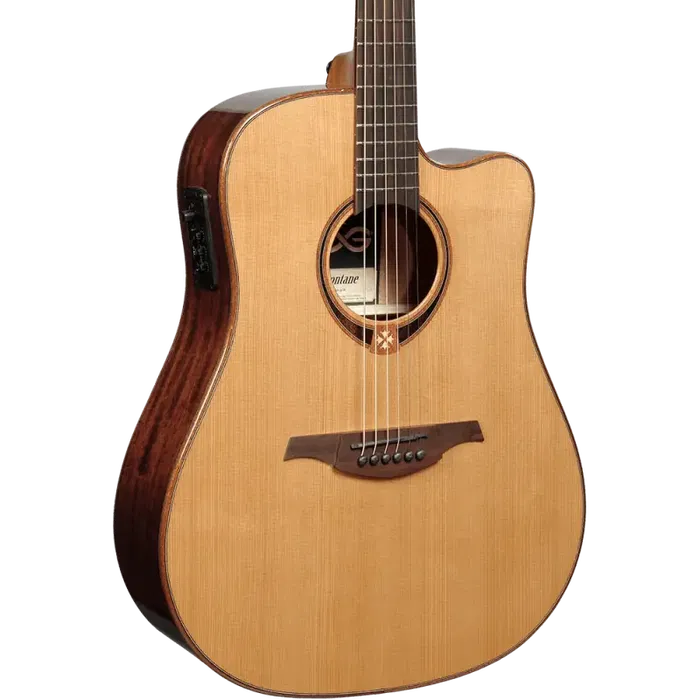 LAG Tramontane 118 A/E Guitarra Acústica Dreadnought Cutaway Tapa Cedro Rojo Macizo Natural Brillante LAG Tramontane 118 A/E Guitarra Acústica Dreadnought Cutaway Tapa Cedro Rojo Macizo Natural Brillante