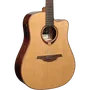 LAG Tramontane 118 A/E Guitarra Acústica Dreadnought Cutaway Tapa Cedro Rojo Macizo Natural Brillante
