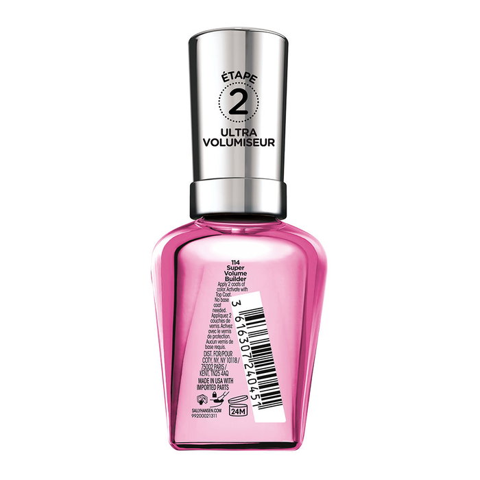 SALLY HANSEN MIRACLE GEL #114 Supervolume Builder - Esmalte de Uñas Gel para Manicura de hasta 14 Días, Sin Necesitar Lámpara UV, 15 ml