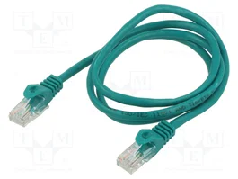 ART Patch cord Cat 5e U/UTP 1m verde