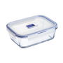 Recipiente Rectangular Hermético Vidrio Pure Box Active Luminarc 19x13x7,3 cm - 122 cL