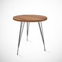 Hanah Home Mesa Auxiliar Nogal 40x44x40 cm