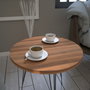 Hanah Home Mesa Auxiliar Nogal 40x44x40 cm