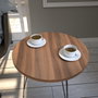 Hanah Home Mesa Auxiliar Nogal 40x44x40 cm
