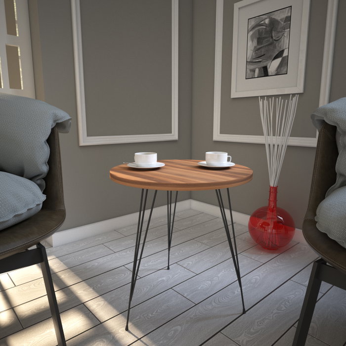 Hanah Home Mesa Auxiliar Nogal 40x44x40 cm