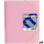 MAXIPLAS Carpeta Tarifario con 40 Fundas A4 Rosa Soft