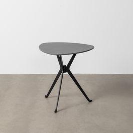 Mesa Centro Negro Piedra Sinterizada 50 X 50 X 52 cm