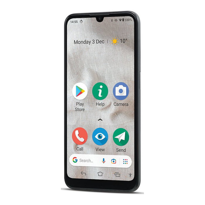 Doro 8100 Plus Smartphone Android 11 Go Edition - Pantalla 6.1" 1560x720, 32GB, 4G, Triple Camara 13MP, Bateria 3000 mAh, Color Gris