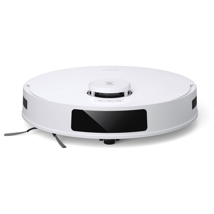 Ecovacs Deebot N20 Plus Robot Aspirador y Fregador Inteligente, Sin Bolsa, Navegación Láser TrueMapping, Compatible con Alexa y Google Assistant, Color Blanco