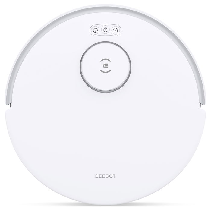 Ecovacs Deebot N20 Plus Robot Aspirador y Fregador Inteligente, Sin Bolsa, Navegación Láser TrueMapping, Compatible con Alexa y Google Assistant, Color Blanco