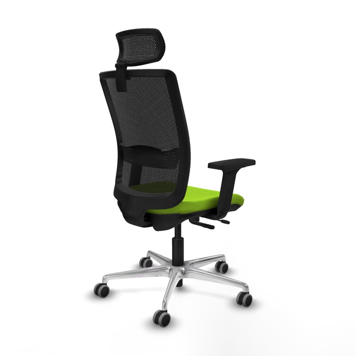 PIQUERAS Y CRESPO Silla de oficina Haches con Mecanismo Sincro/Traslack, Pistacho y Negro