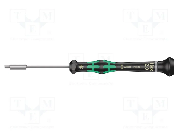WERA Kraftform Micro Destornillador de precisión HEX 2mm WERA Kraftform Micro Destornillador de precisión HEX 2mm