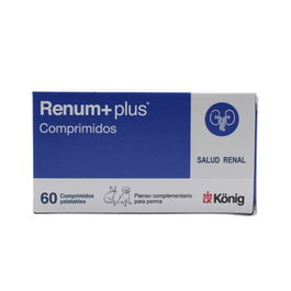 König Renum + Plus 60 Comprimidos Palatables para Perro y Gato